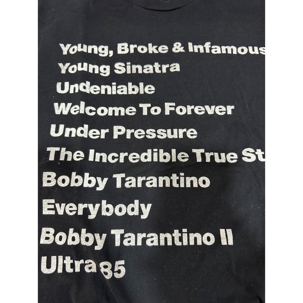 LOGIC vtg 1990 Ratt Pack Bobby Tarantino black‎ tee unsized